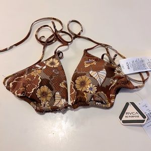 Brand new RVCA swim top. Bikini top.